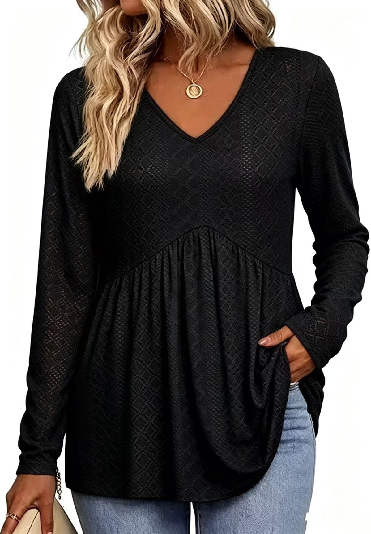 Haut uni femme découpe tendance - vue 12 - Ma boutique & co