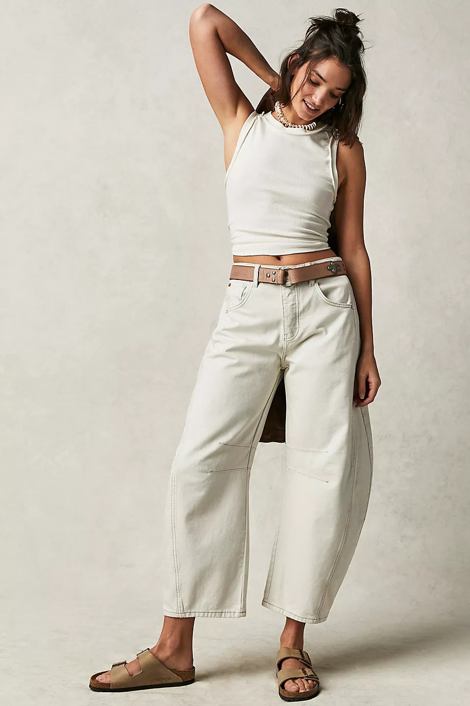 Jean femme baggy kaki - Ma boutique & co