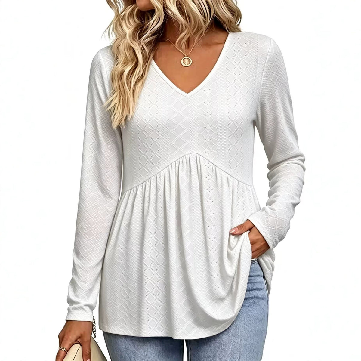 Haut uni femme découpe tendance - vue 2 - Ma boutique & co