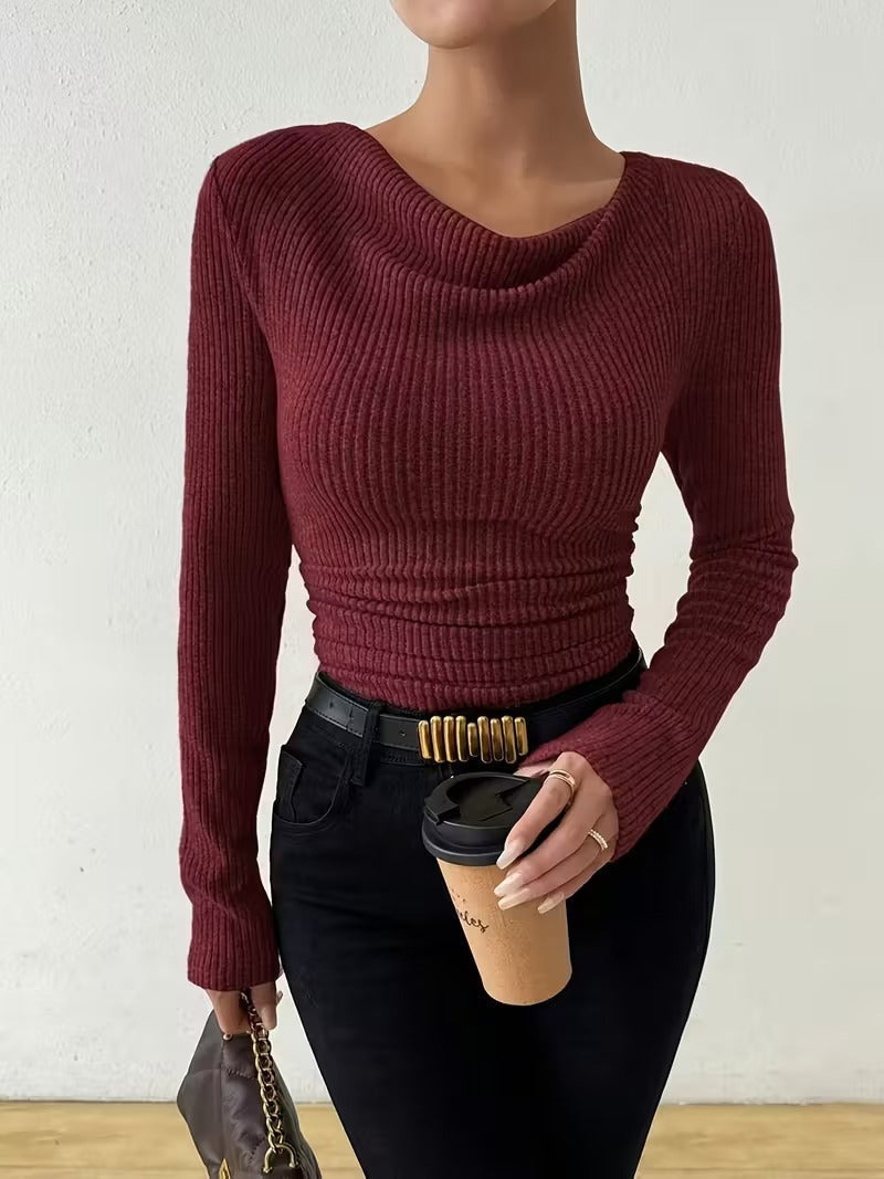 Pull femme à manches longues – vue du modèle