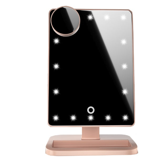 Miroir de maquillage LED avec haut-parleur Bluetooth intégré