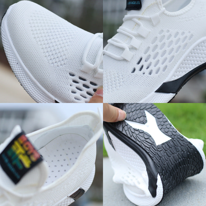 Baskets homme respirantes noires - vue latérale - Ma boutique & co