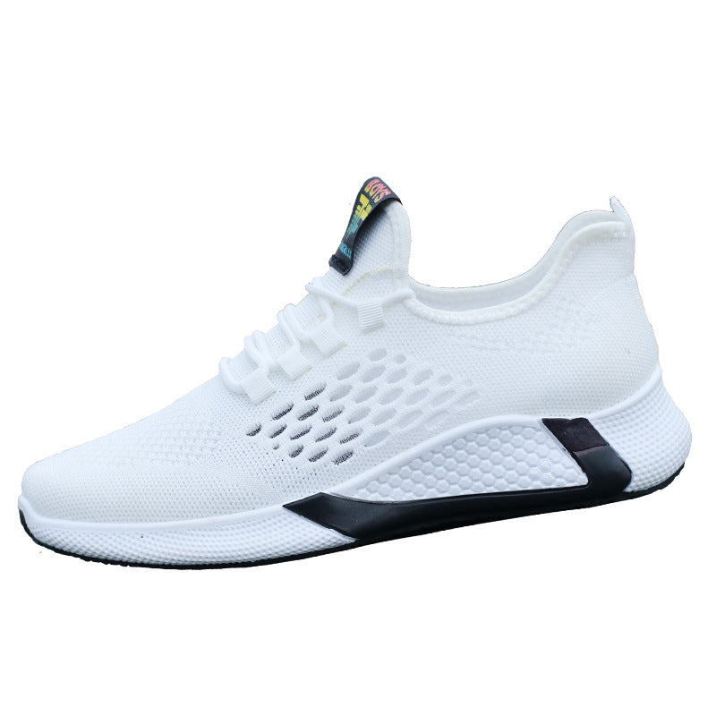 Baskets homme respirantes noires - détail lacets - Ma boutique & co