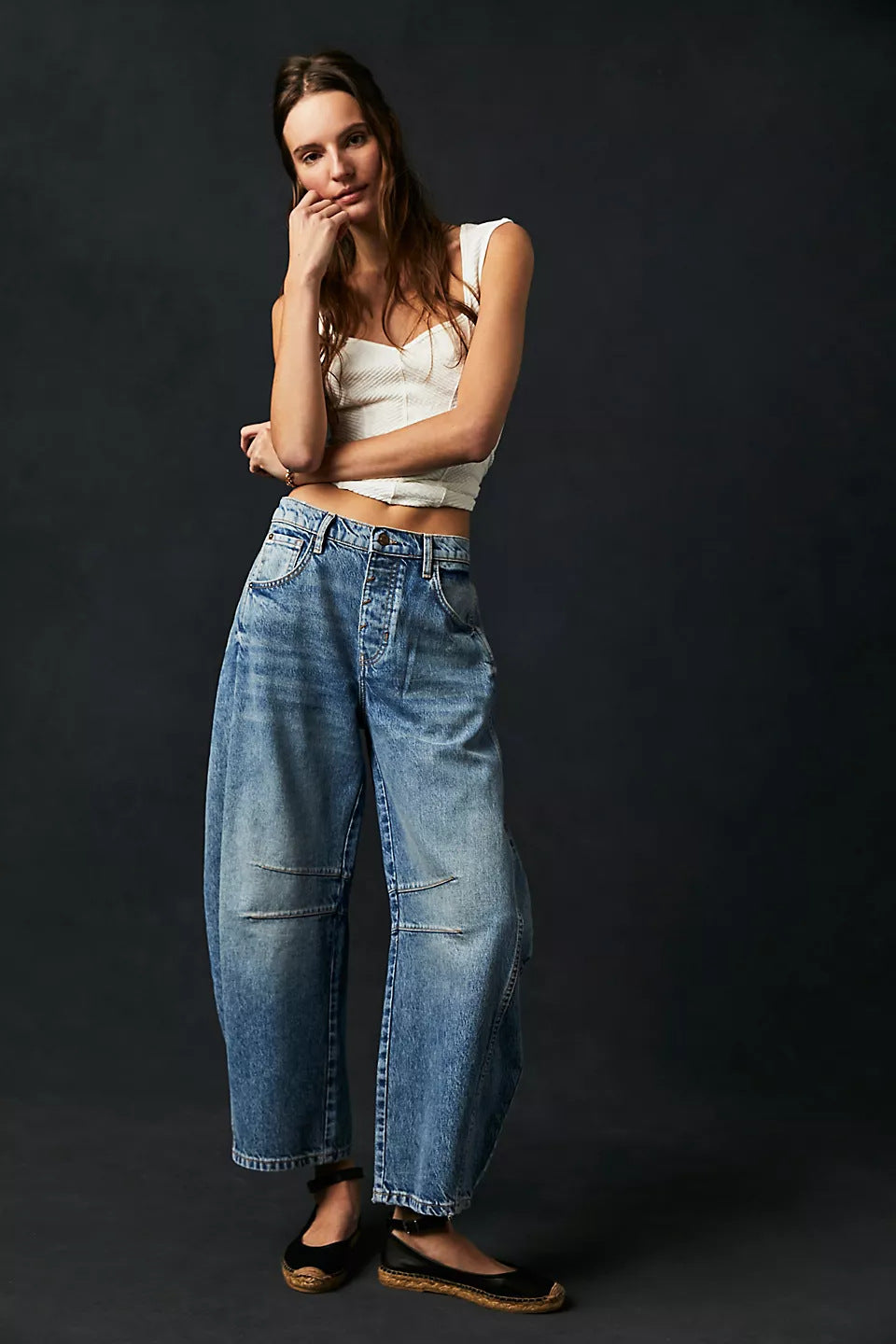Jean femme baggy bleu clair - Ma boutique & co