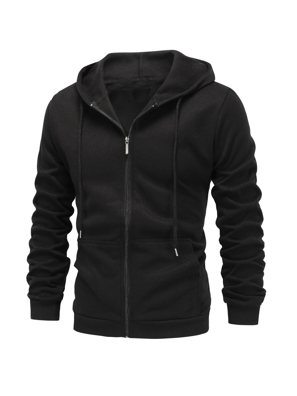 Sweat capuche homme velours noir - Ma boutique & co