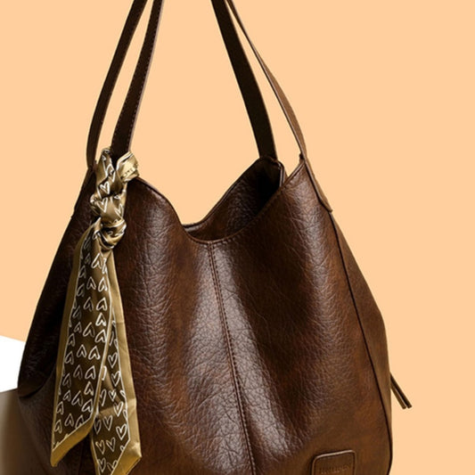 Sac cabas rétro femme beige - vue principale - Ma boutique & co