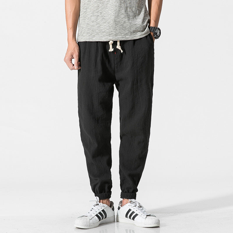 Pantalon sarouel homme porté en extérieur - Ma boutique & co