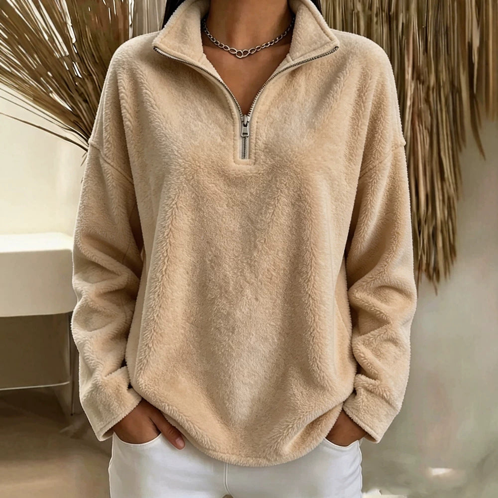 Sweat femme polaire châtaigne - Ma boutique & co
