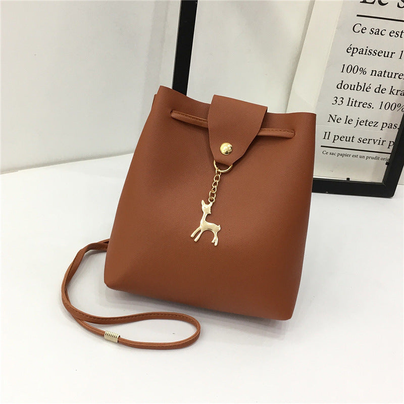 Sac bandoulière femme rétro format cylindrique - vue principale - Ma boutique & co