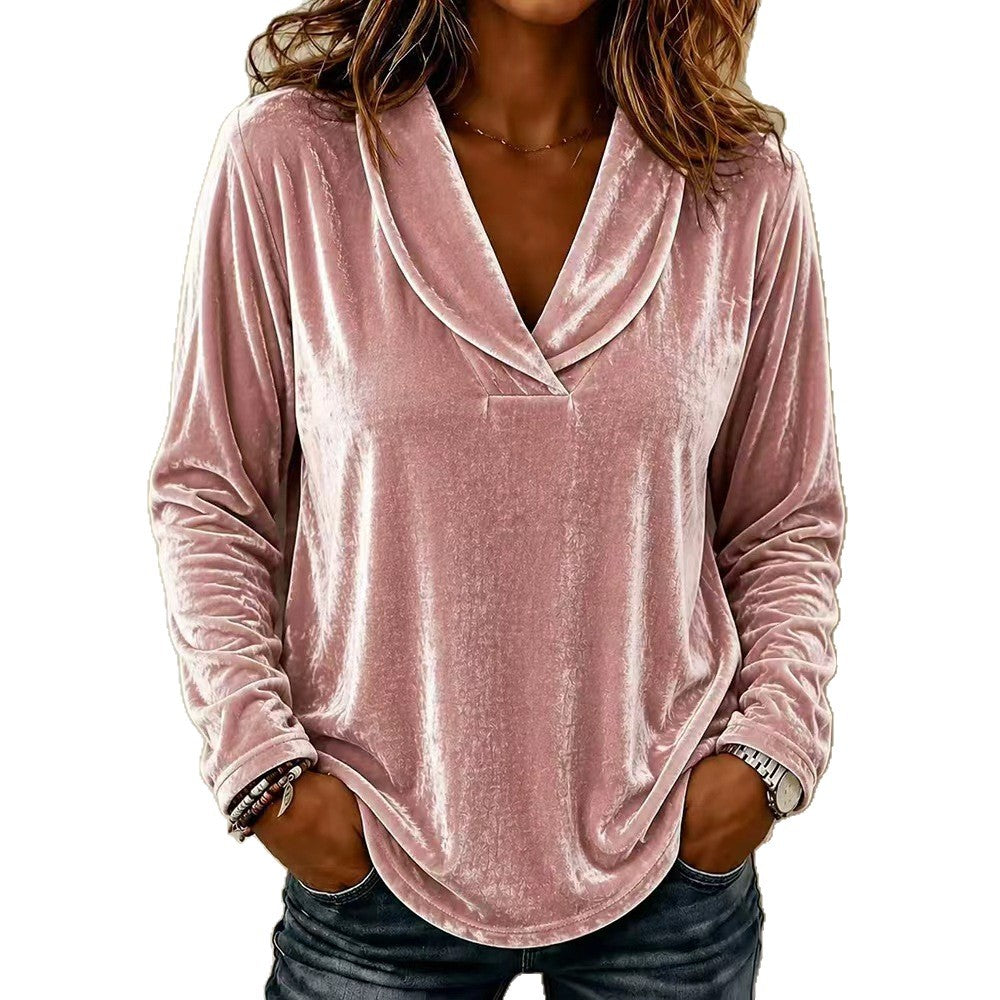 Pull top velours femme - vue de dos - Ma boutique & co