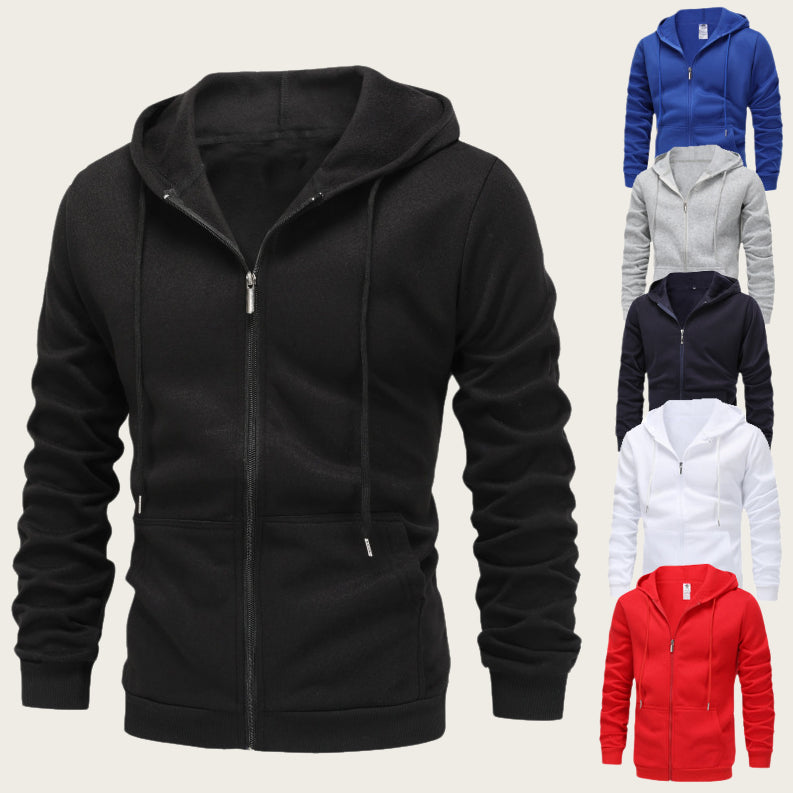 Sweat capuche homme rembourré velours - vue principale - Ma boutique & co