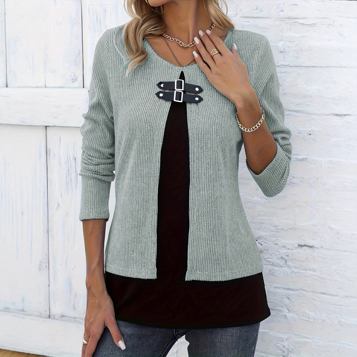 Top femme effet 2 pièces porté - Ma boutique & co