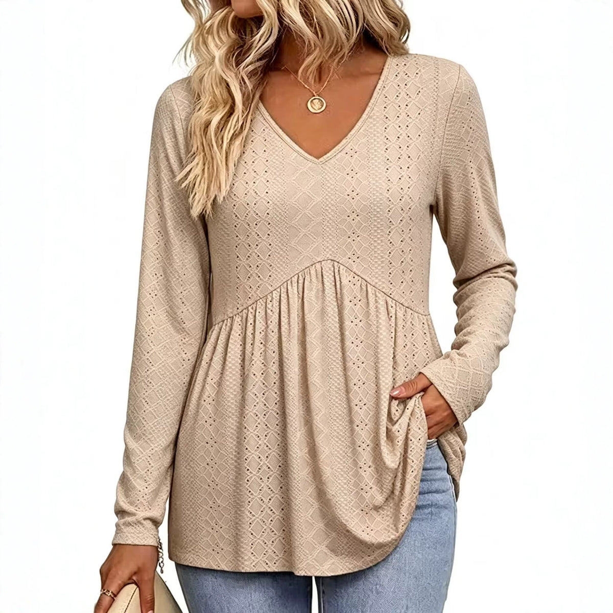 Haut uni femme découpe tendance - vue 9 - Ma boutique & co