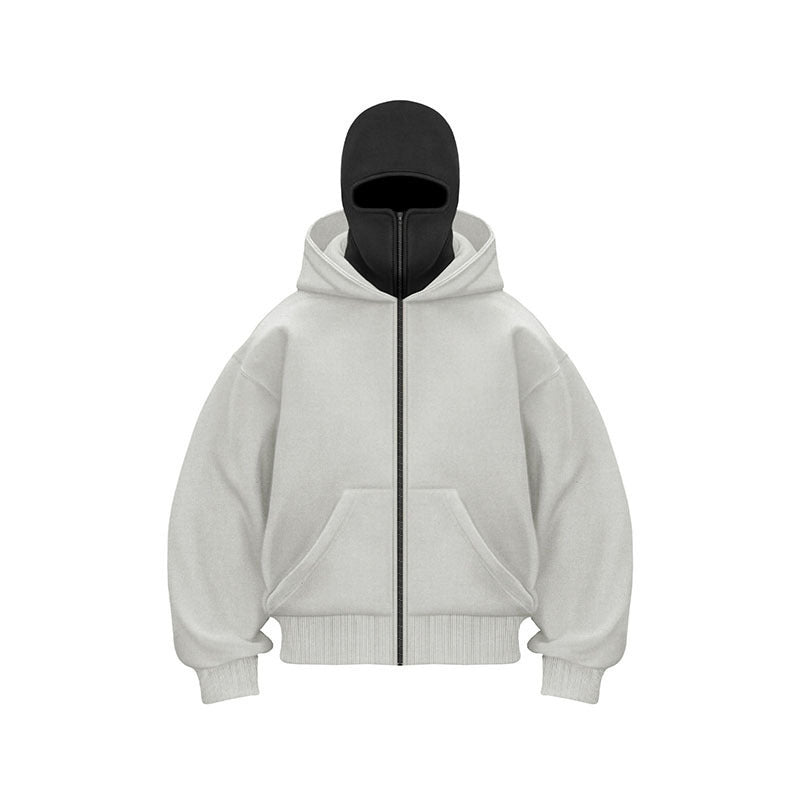 Sweat zippé double curseur noir - Ma boutique & co