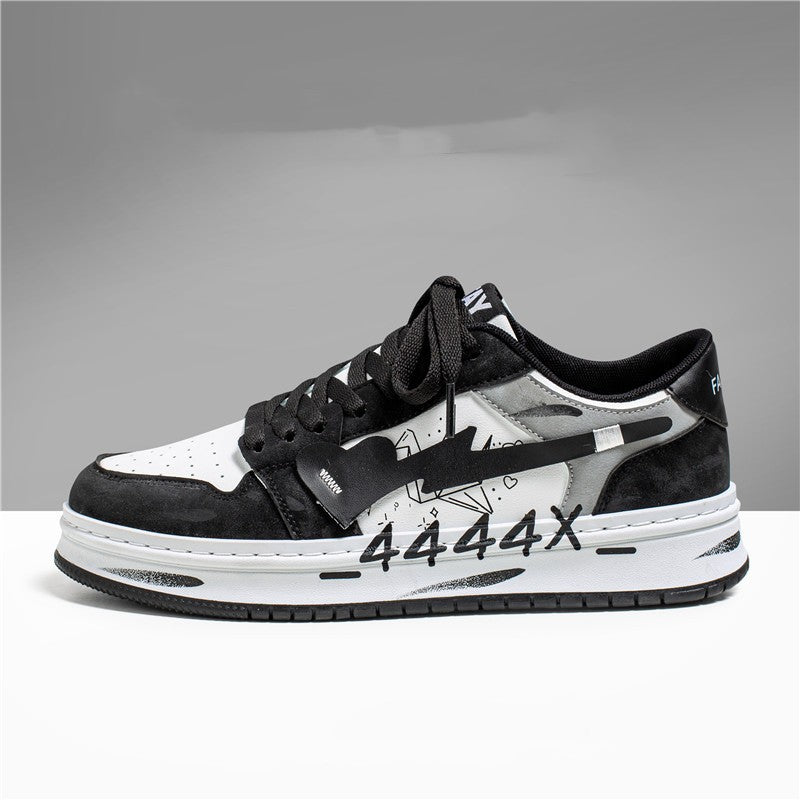 Chaussures skate graffiti - vue de dessus - Ma boutique & co