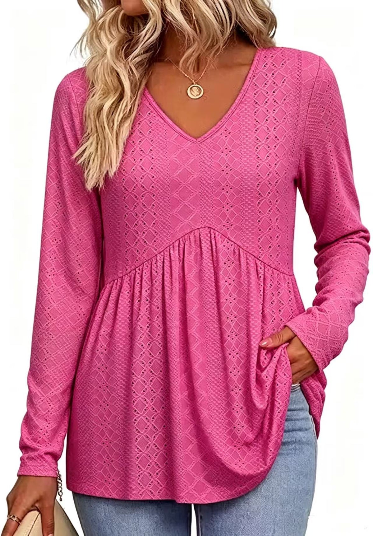 Haut uni femme découpe tendance - vue 6 - Ma boutique & co