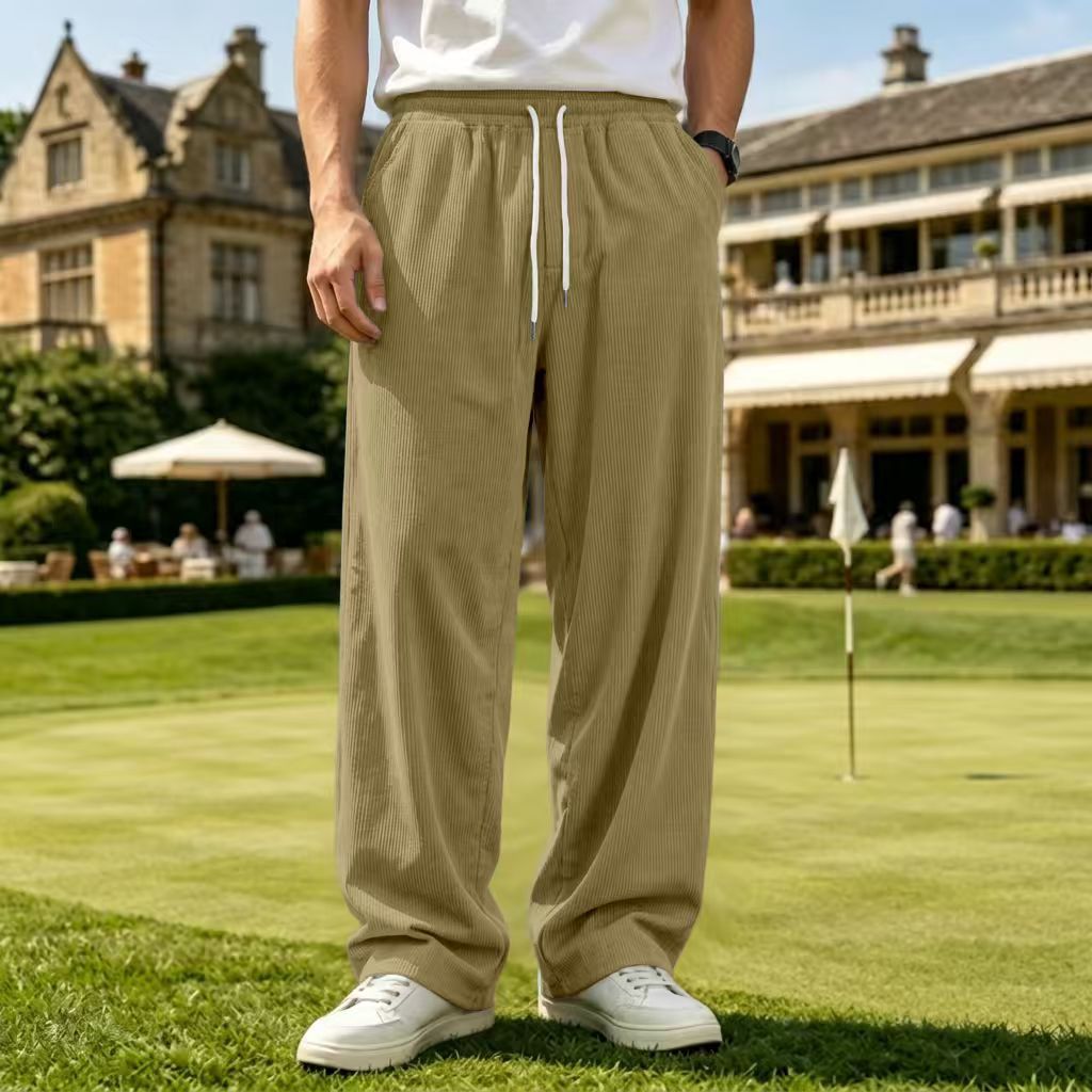 Pantalon homme velours côtelé marron - Ma boutique & co