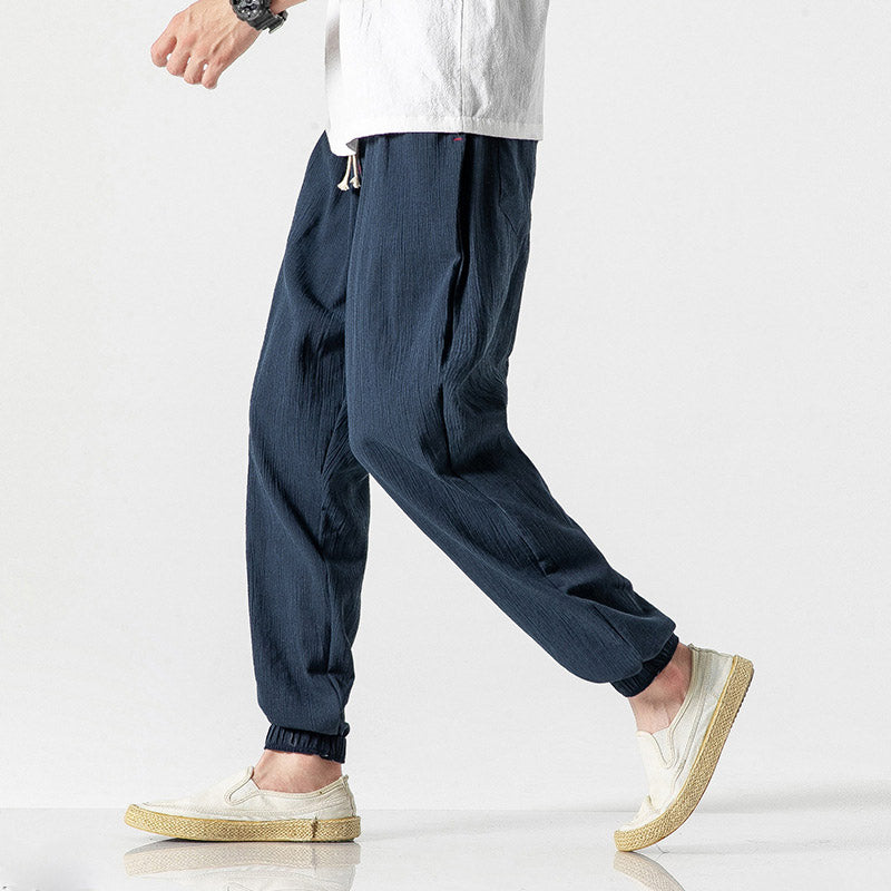 Pantalon sarouel homme - vue de face porté - Ma boutique & co