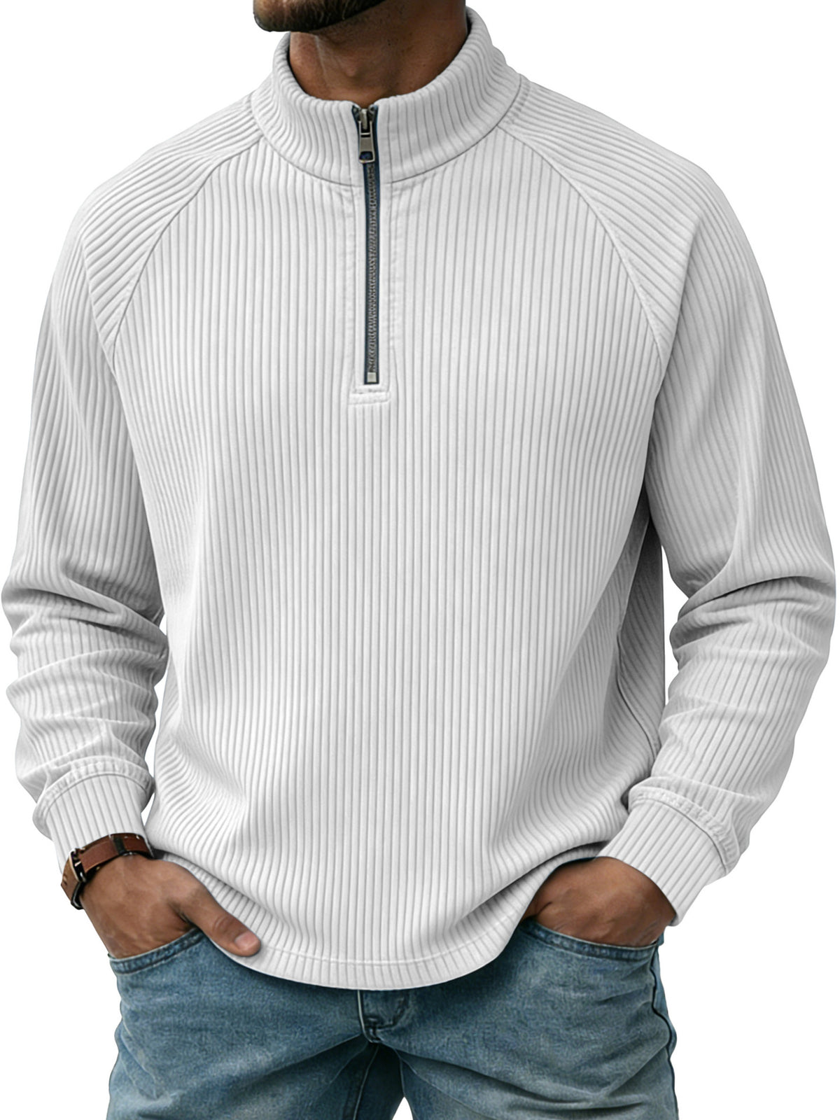 Polo homme zippé porté - Ma boutique & co