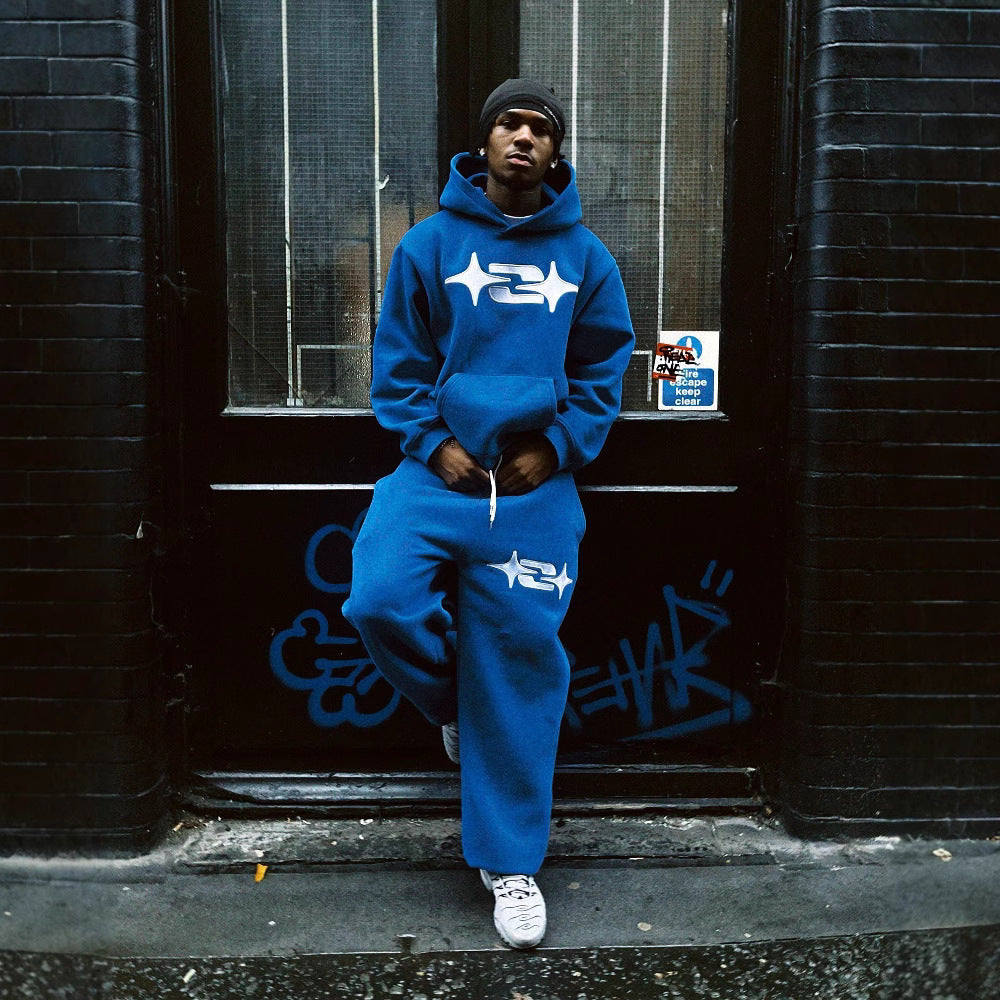 Sweat capuche homme retro hip-hop streetwear - vue principale - Ma boutique & co