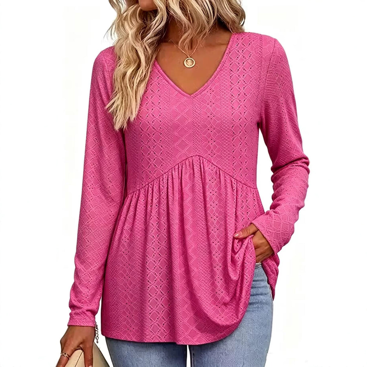 Haut uni femme découpe tendance - vue 10 - Ma boutique & co