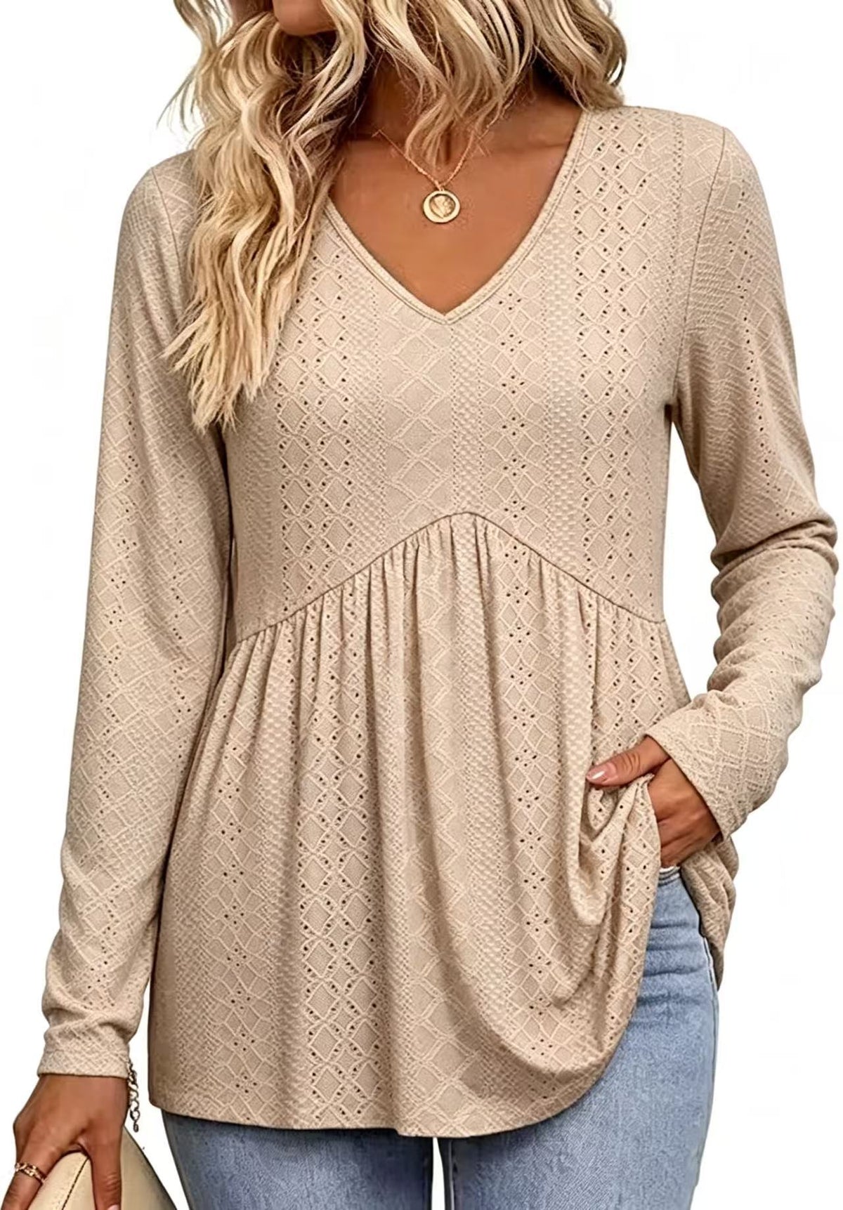 Haut uni femme découpe tendance - vue 3 - Ma boutique & co