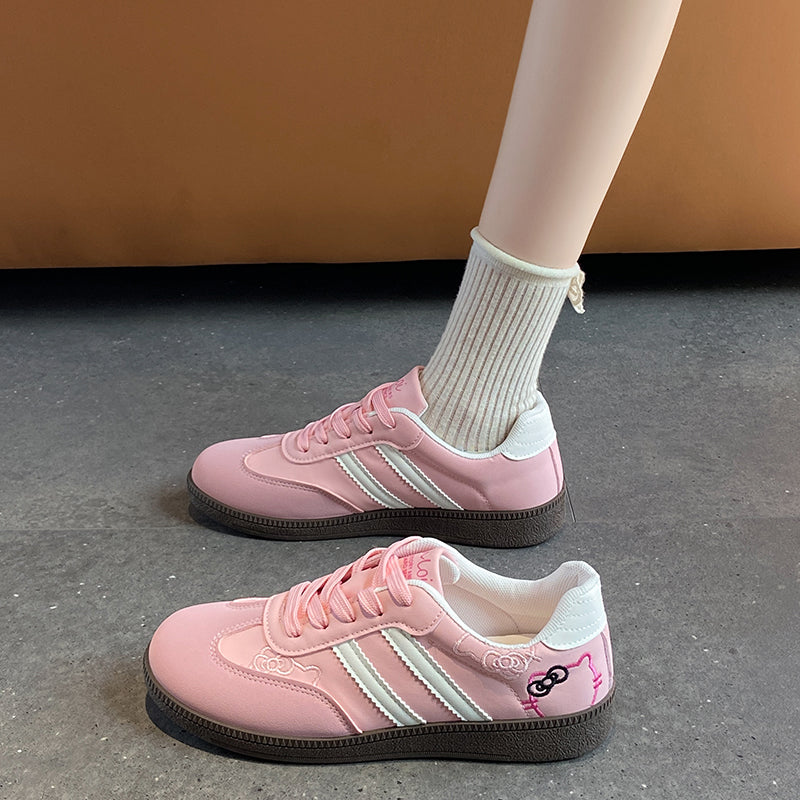Baskets rétro femme - détail lacets - Ma boutique & co