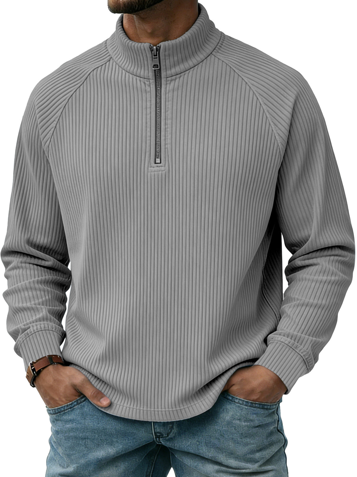 Polo homme zippé - vue de dos - Ma boutique & co