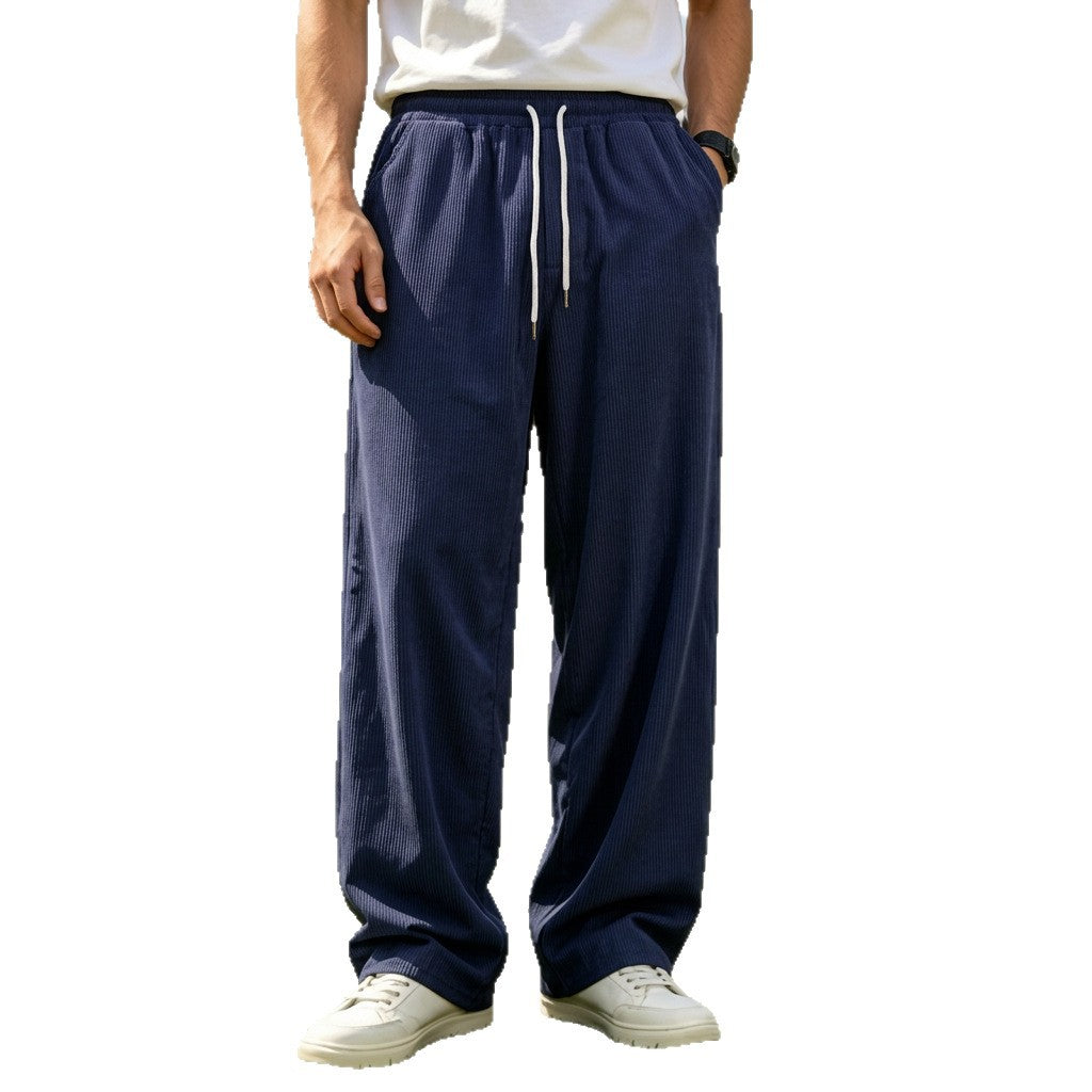 Pantalon homme velours côtelé noir - Ma boutique & co