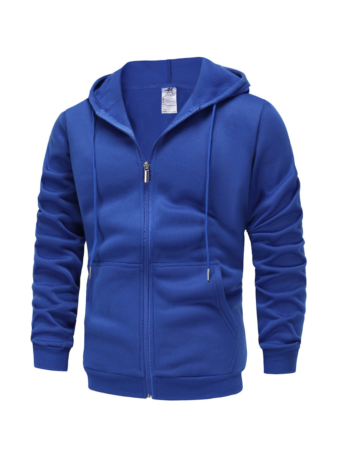 Sweat capuche homme velours - détail finition - Ma boutique & co