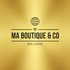 Logo Ma boutique & Co fond doré lumineux